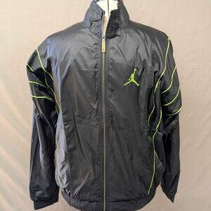 Nike Air Jordan 23 Full Zip Jacket Track Training set 547683 Size XL Black Neon